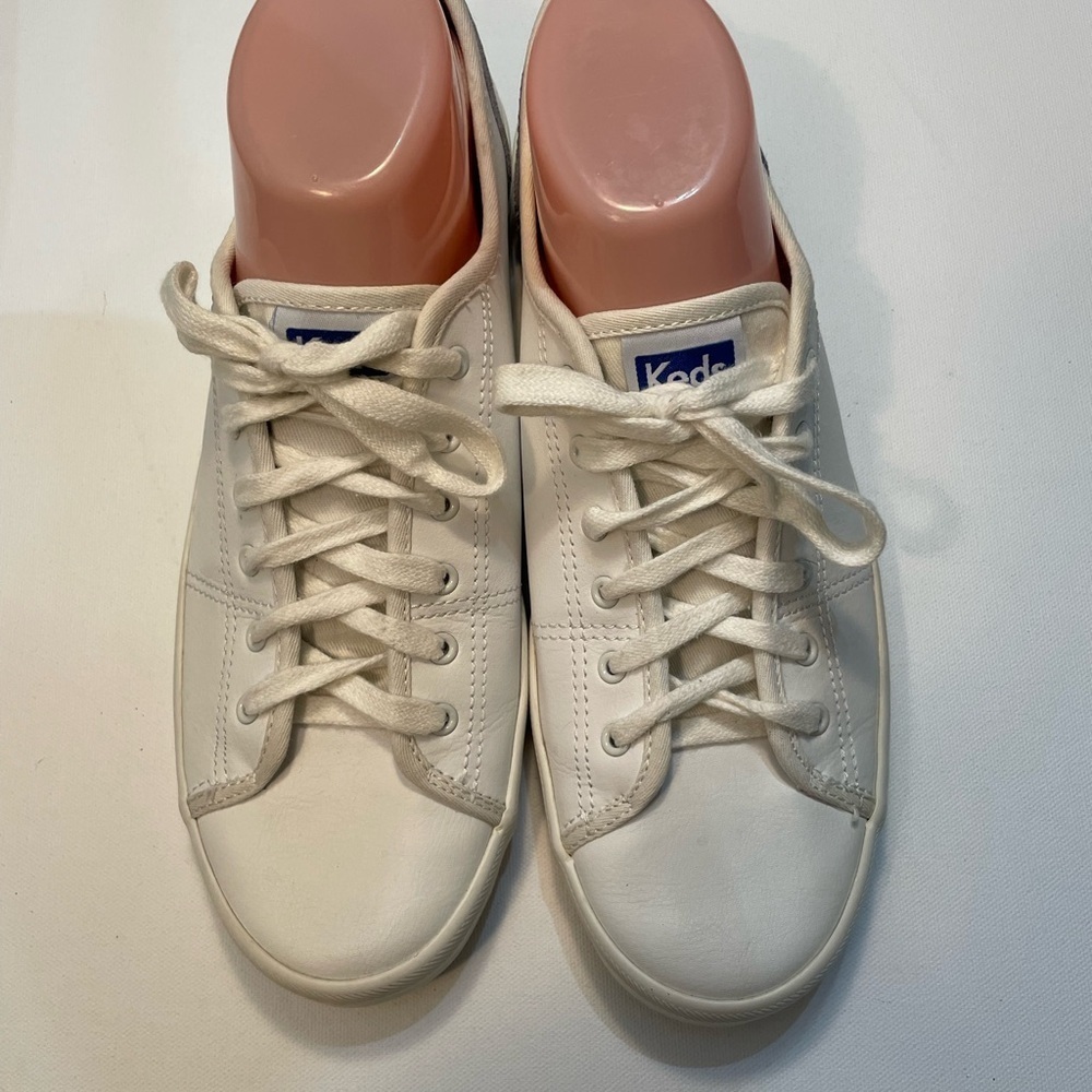 Keds Classic White Canvas Sneakers Size 10 SB-M